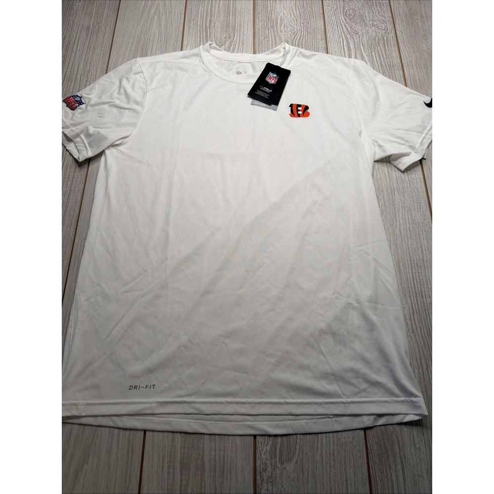 New Nike Cincinnati Bengals Mens Football Dri-fit Shirt Size Large On Field